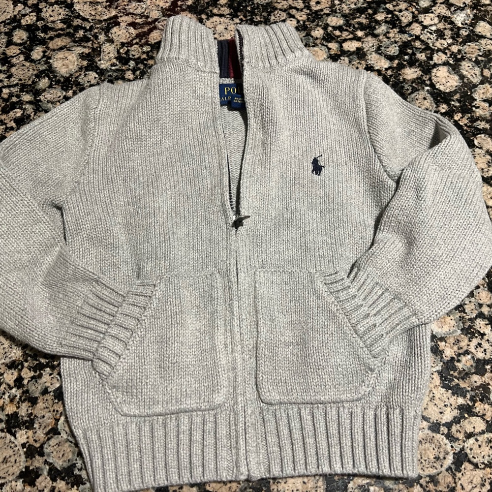 Gray Sweater with Logo Toddler
